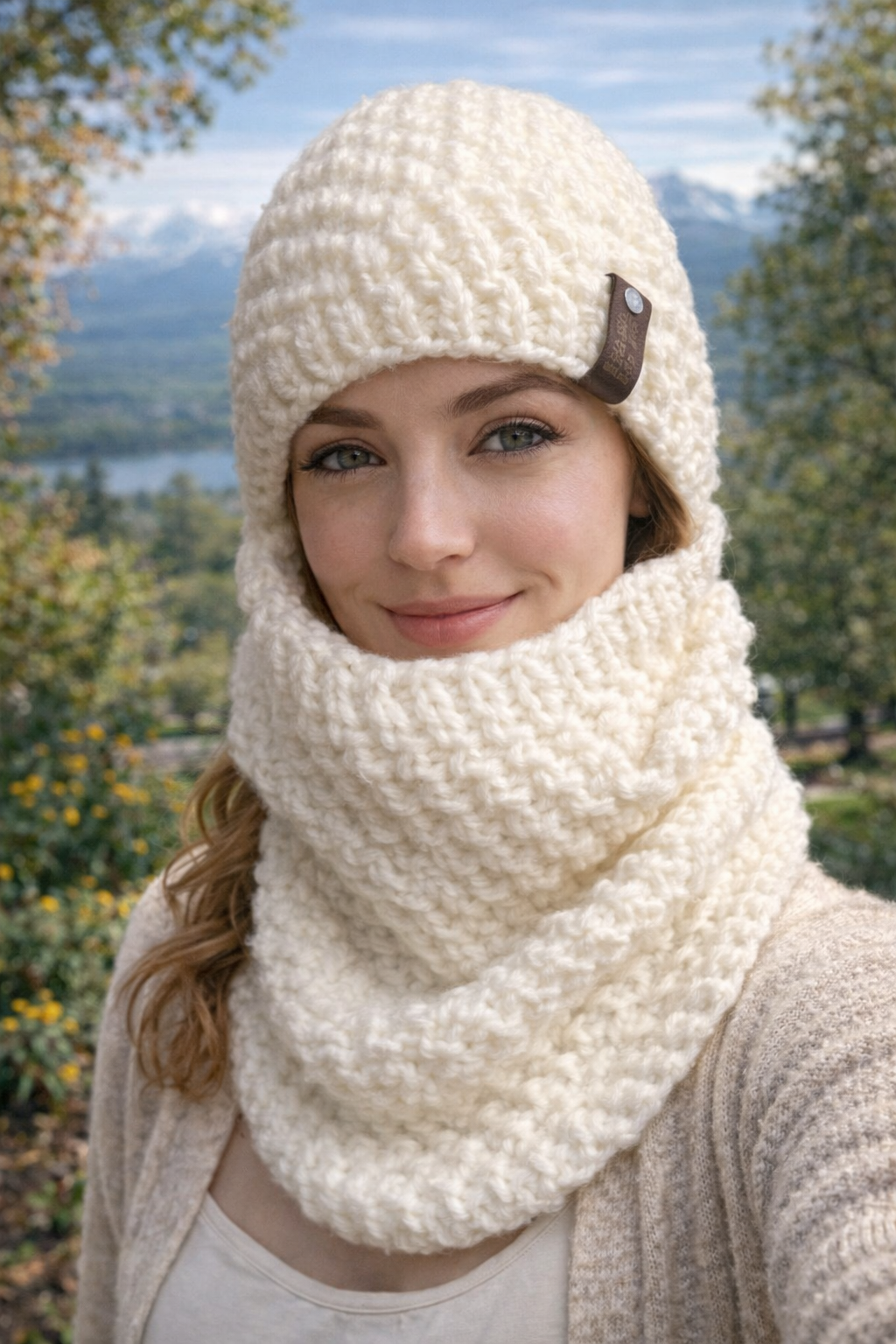 Winter Blossom Chunky Knit Set